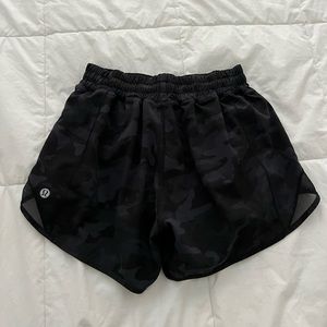 Lululemon Black Camo 4” Athletic Shorts